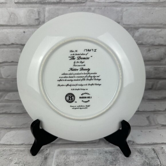 Bradford Exchange 8" Plate The Promise by Lee Bogle, Native Beauty #17207I - Picture 2 of 3